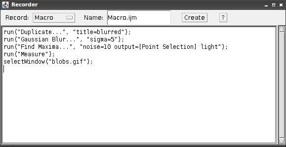 select window threshold imagej macro language