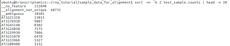 htseq output